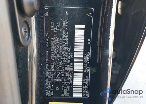 2012 Lexus Rx 350 из США, поврежденный, VIN 2T2BK1BA2CC128910